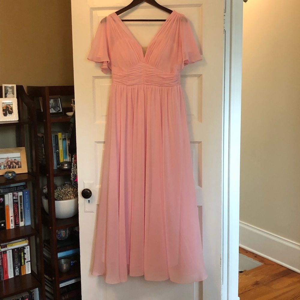 Dear Cleo ballet pink willow bridesmaid’s dress